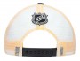 Kšiltovka Boston Bruins v černo bílém provedení. Černý kšilt a přední strana na které je logo s nápisem Boston Bruins a v pozadí překřížené hokejky.