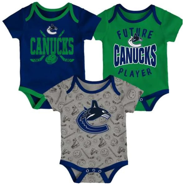 Bodýčko Vancouver Canucks 3PK Baby Set