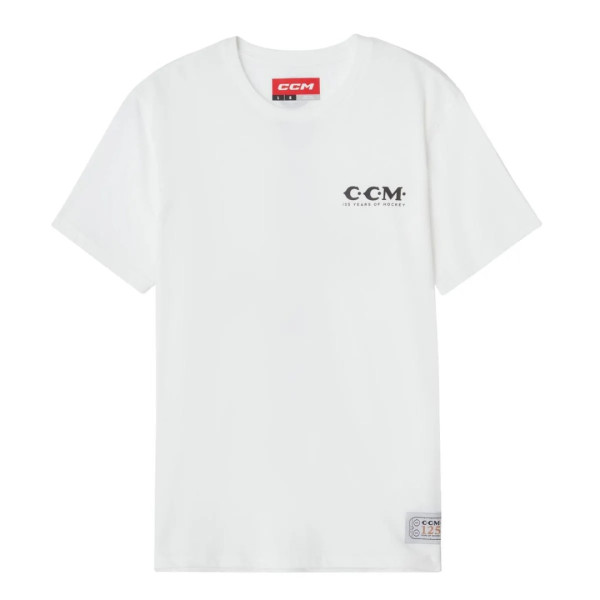 Hokejové Tričko CCM 125 Years Anniv. Logos Bílé