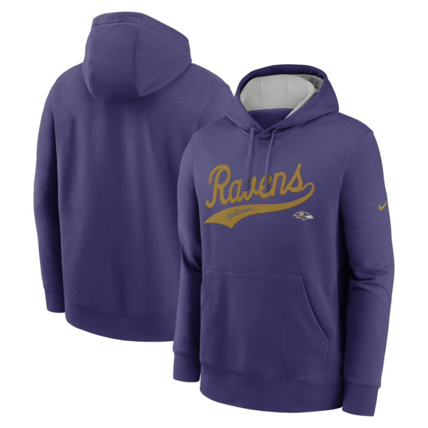 NFL Mikina Baltimore Ravens Nike Club Fleece Pullover